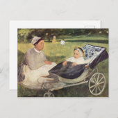 A Child With Governess - Edgar Degas - c1870 Briefkaart (Voorkant / Achterkant)