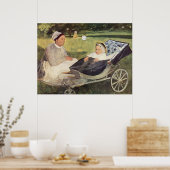 A Child With Governess - Edgar Degas - c1870 Poster (Keuken)