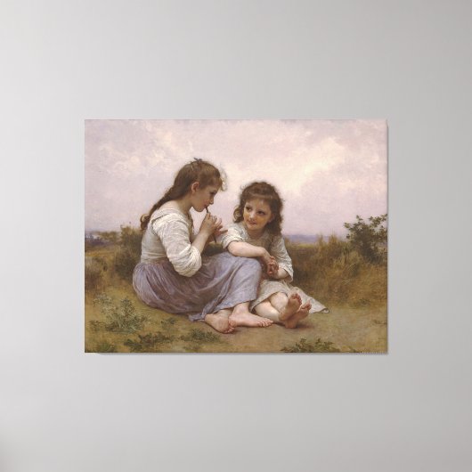 A Childhood Idyll (Idylle Enfantine) (1900) Canvas Afdruk (Voorkant)
