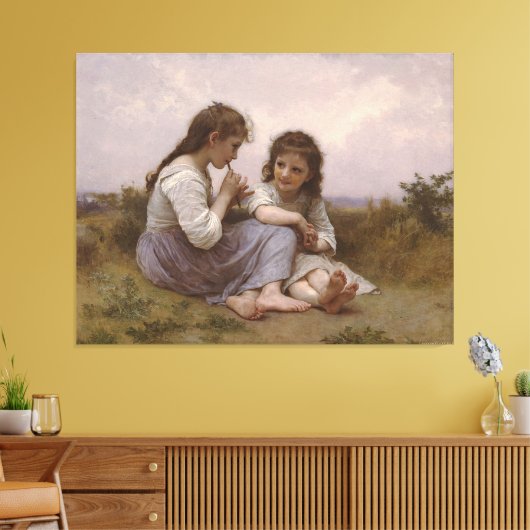 A Childhood Idyll (Idylle Enfantine) (1900) Canvas Afdruk (Insitu (Woonkamer))