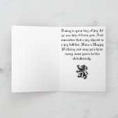 "A Chivalrous Life" Birthday Card Kaart (Binnen)