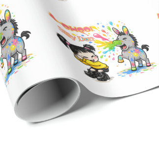 A-CHOO! Domme Don – Grappige Niezende Ezel Cartoon Cadeaupapier