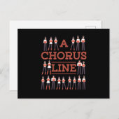 A Chorus Line Choir Music Singer Musician Gift Briefkaart (Voorkant / Achterkant)
