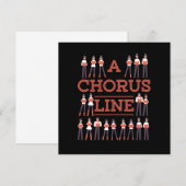 A Chorus Line Choir Music Singer Musician Gift Kaart (Voorkant / Achterkant)