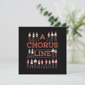 A Chorus Line Choir Music Singer Musician Gift Kaart (Staand voorkant)