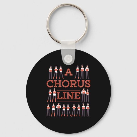 A Chorus Line Choir Music Singer Musician Gift Sleutelhanger (Voorkant)