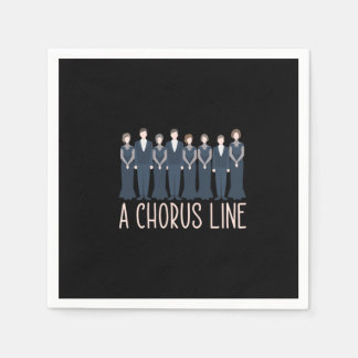 A Chorus Line Choir Singings Choral Music Gift Servet