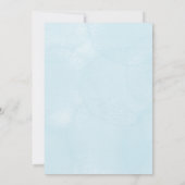 A christening Invitation features a teddy bear Kaart (Achterkant)