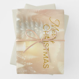 A Christmas Angel Fantasy Snowy Landscape Inpakpapier Vel