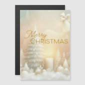 A Christmas Angel Fantasy Snowy Landscape Magnetische Uitnodiging (Voorkant / Achterkant)