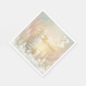 A Christmas Angel Fantasy Snowy Landscape Servet (Hoek)