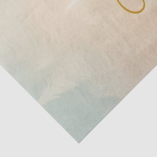 A Christmas Angel Fantasy Snowy Landscape Tissuepapier (Detail)