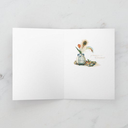 A Christmas Angel Feestdagen Kaart (Binnen)