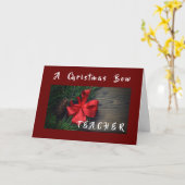 A **CHRISTMAS BOW** NET VOOR **TEACHER* KAART (Gele Bloem)