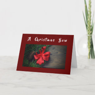 A **CHRISTMAS BOW** NET VOOR "U" KAART