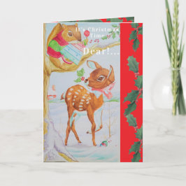 A Christmas Card for a Dear Little Girl Kaart