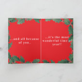 A Christmas Card for a Dear Little Girl Kaart (Binnen)