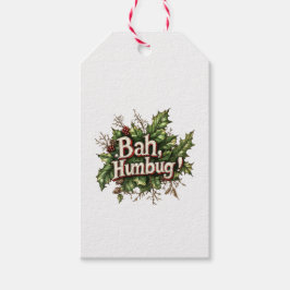 A Christmas Carol Bah Humbug Kerstcadeau-etiketjes Cadeaulabel