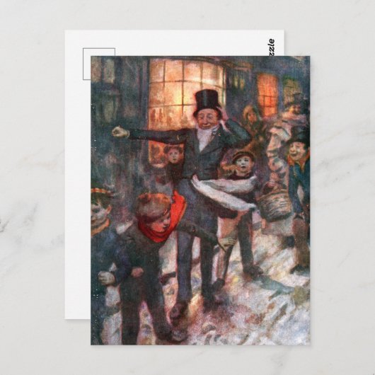 A Christmas Carol: De klerk & Kinder Briefkaart (Voorkant / Achterkant)