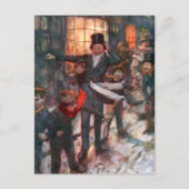 A Christmas Carol: De klerk & Kinder Briefkaart (Voorkant)
