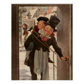 A Christmas Carol: Tim & Mr. Cratchit Kaart Perfect Poster (Voorkant)