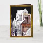 A Christmas Carol Vrolijk kerstfeest Feestdagen Kaart (Voorkant)