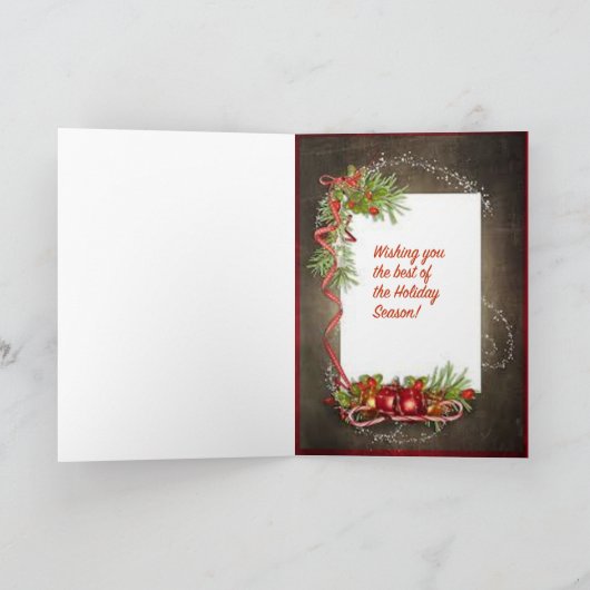 A Christmas Carol Vrolijk kerstfeest Feestdagen Kaart (Binnen)