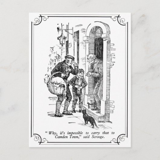 A Christmas Carol: Waarom, het is onmogelijk Feestdagenkaart (Voorkant)