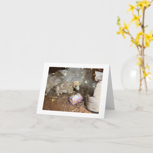 A Christmas Cow Kaart (Gele Bloem)