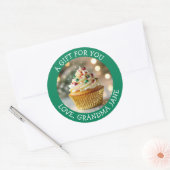 A Christmas Cupcake Personalized Food Label (Envelop)