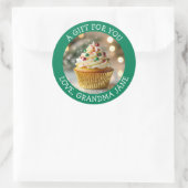 A Christmas Cupcake Personalized Food Label (Tas)