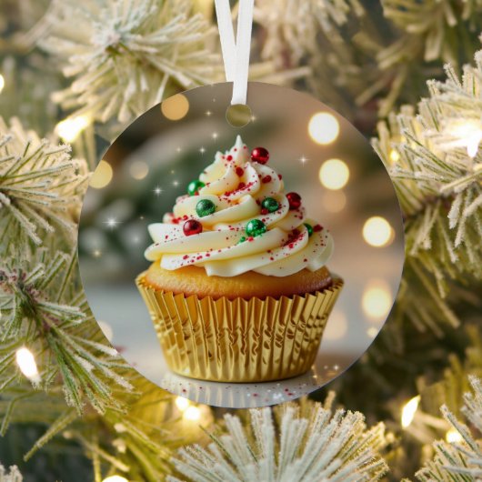 A Christmas Frosted with Cheer | Personalized Metalen Ornament (Insitu)