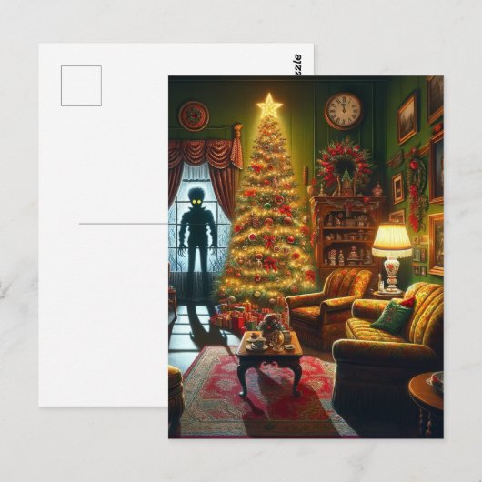 A Christmas Horror AI Generated Art Briefkaart (Voorkant / Achterkant)