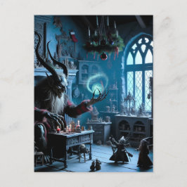 A Christmas Horror Krampus AI Generated Art Briefkaart