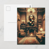 A Christmas Horror Santa AI Generated Art Briefkaart (Voorkant / Achterkant)