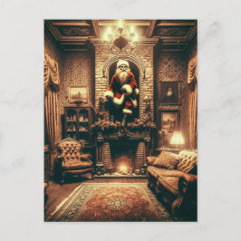 A Christmas Horror Santa AI Generated Art Briefkaart