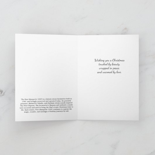 A Christmas Journey Feestdagen Kaart (Binnen)