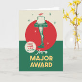 A Christmas Story | Beenpedaalemmer Hoofdprijs Kaart (Gele Bloem)