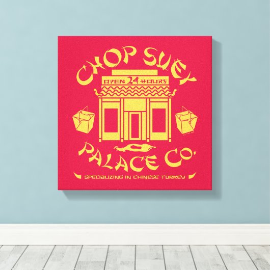 A Christmas Story Chop Suey Palace Co. Canvas Afdruk (Insitu (Houten vloer))