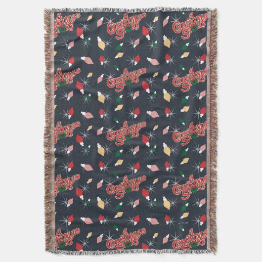 A Christmas Story Christmas Lights Pattern Deken (Voorkant Verticaal)