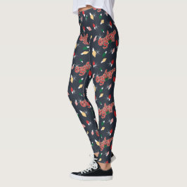 A Christmas Story Christmas Lights Pattern Leggings