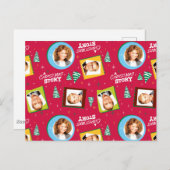 A Christmas Story | Family Photos Pattern Briefkaart (Voorkant / Achterkant)
