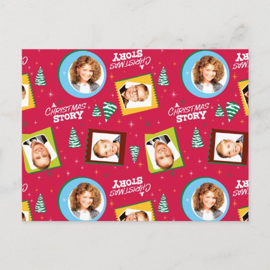 A Christmas Story | Family Photos Pattern Briefkaart (Voorkant)