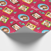 A Christmas Story | Family Photos Pattern Cadeaupapier (Hoek)