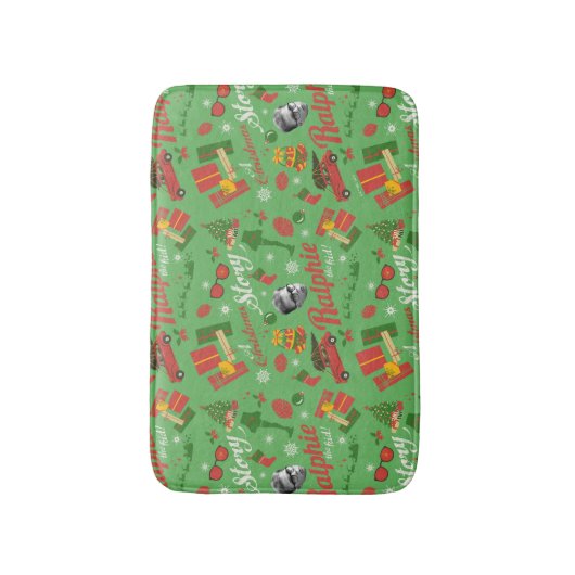A Christmas Story Green Icon Pattern Badmat (Voorkant Verticaal)
