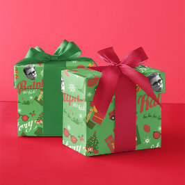 A Christmas Story Green Icon Pattern Cadeaupapier