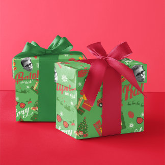 A Christmas Story Green Icon Pattern Cadeaupapier