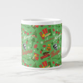 A Christmas Story Green Icon Pattern Grote Koffiekop (Voorkant rechts)