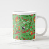 A Christmas Story Green Icon Pattern Grote Koffiekop (Rechts)