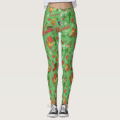 A Christmas Story Green Icon Pattern Leggings (Voorkant)